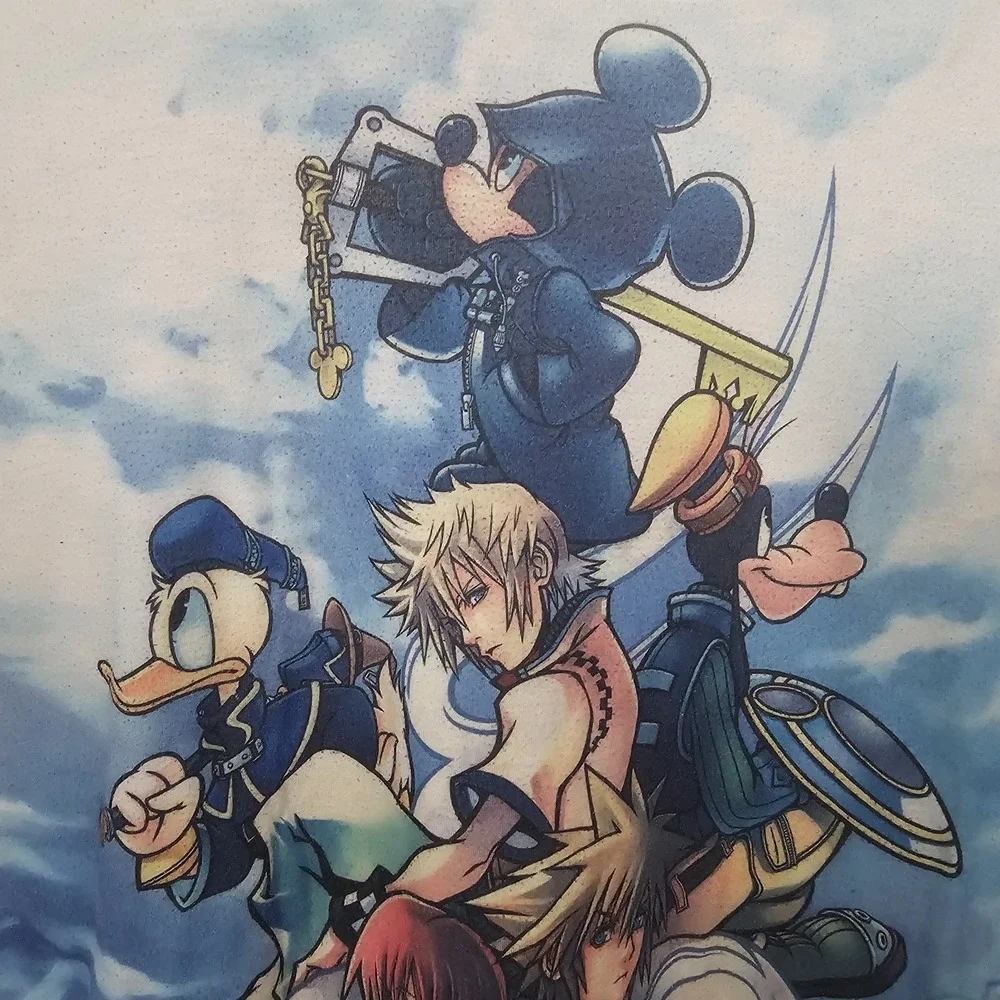 Disney Kingdom Hearts 2 Y2K Tee T-Shirt Size XL